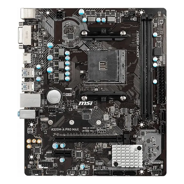 Материнская плата MSI A320M-A Pro Max mATX DDR4 AM4 | Компьютеры и офис