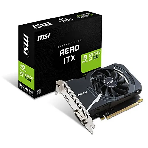 Видеокарта MSI VGA NVIDIA GT 1030 AERO ITX OC 2 ГБ GDDR5 | Компьютеры и офис