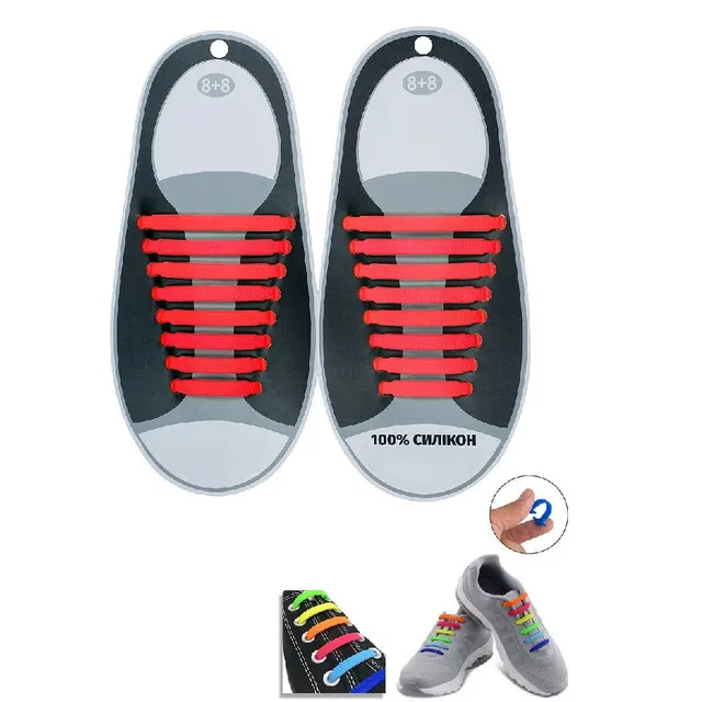 Силиконовые шнурки для обуви замена шнуркам 16 шт | Обувь