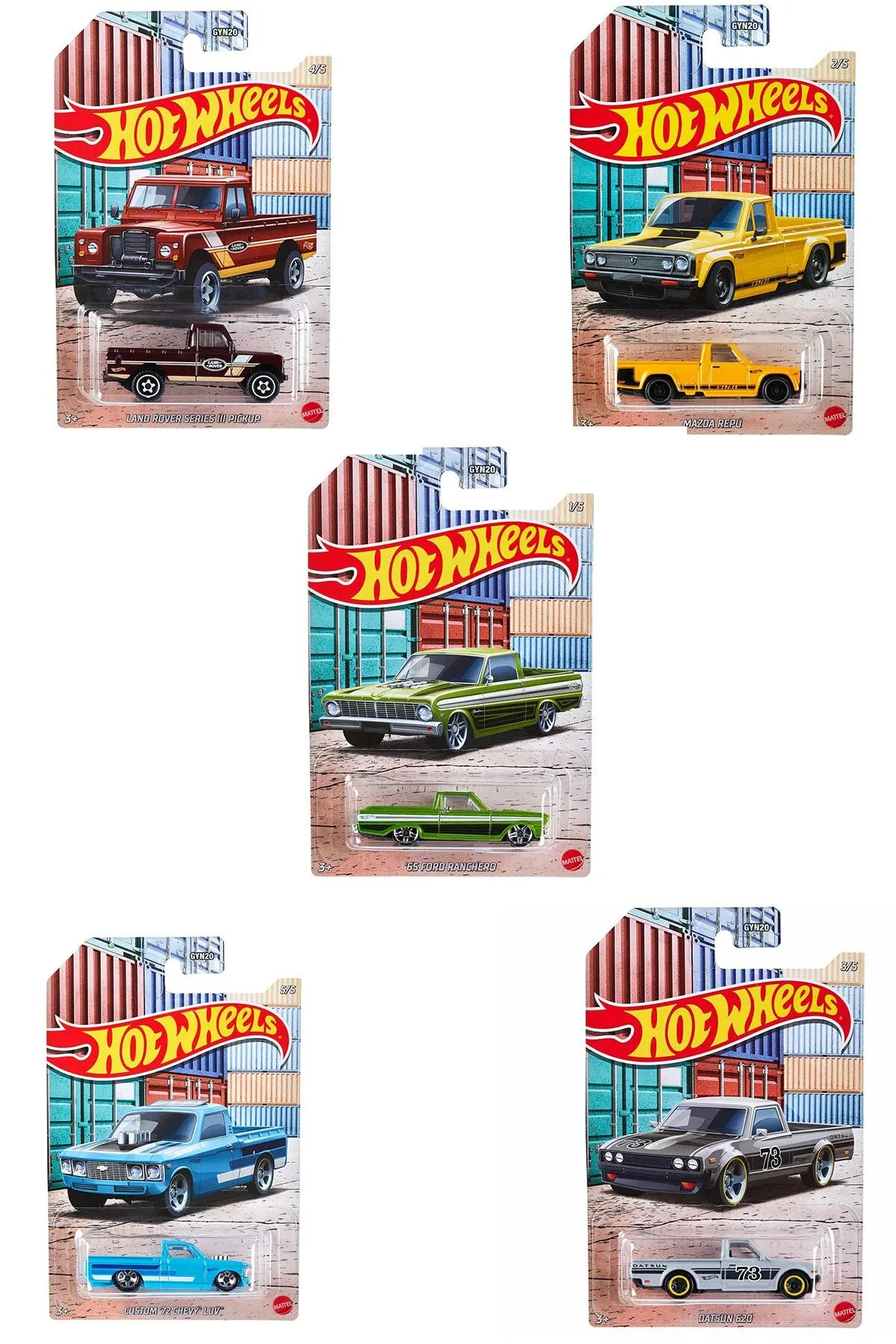 

Hot Wheels Pickup Cars Set