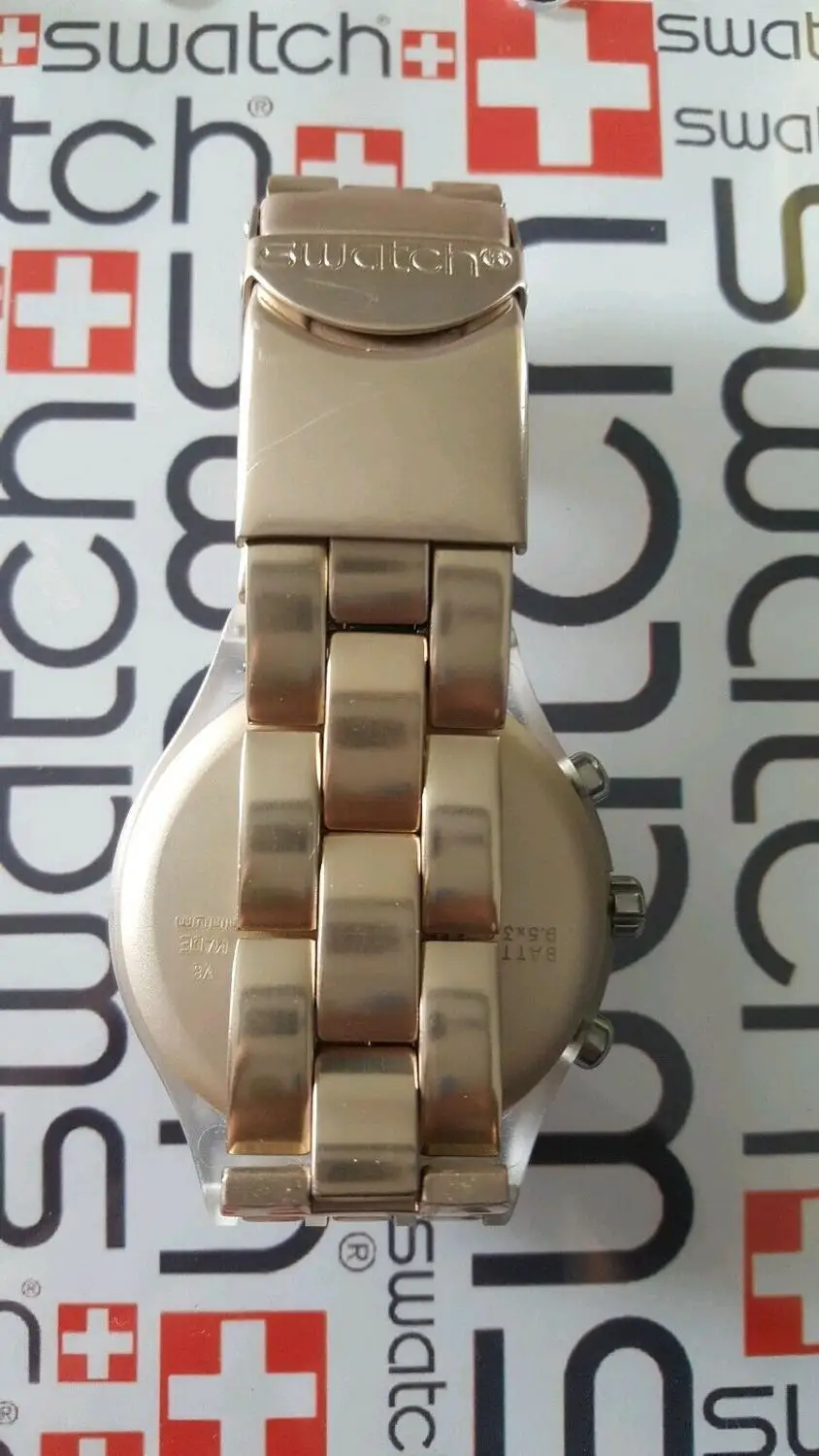 Женские золотые часы Swatch швейцарские высококачественные оригинальные