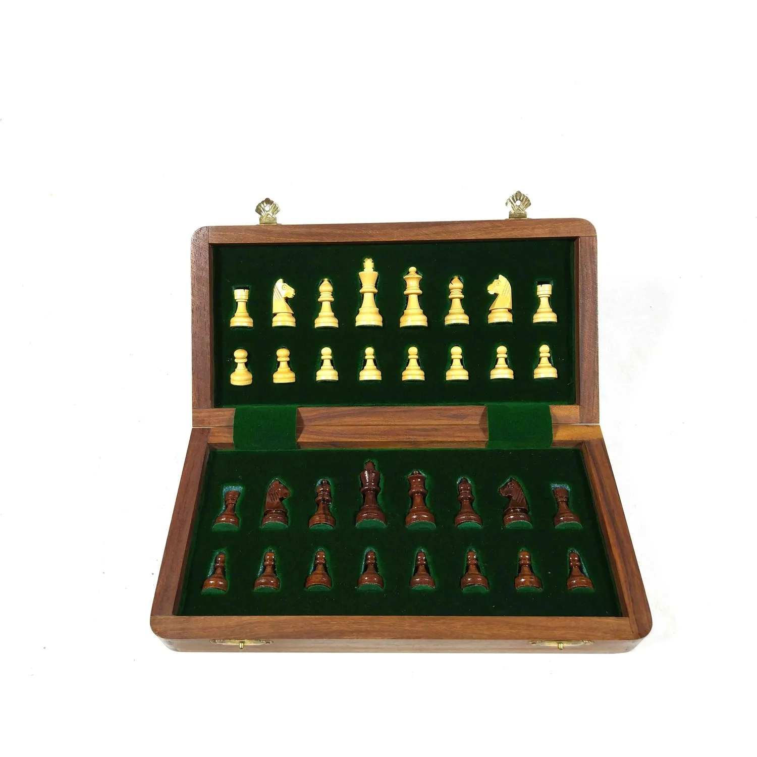 Magnet Wooden Chess Set Intellect Developer Social Activity Enjoyable Time Practicing Intelligence Easy Portable