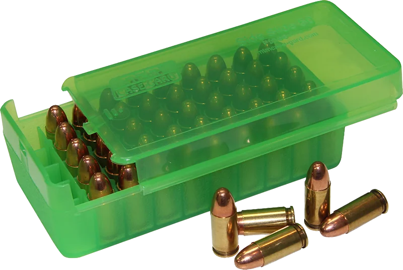 Бокс MTM Side-Slide Ammo Box 40 S&ampW 10mm Auto 45 ACP 50-Round Plastic P50SS-45-16 |