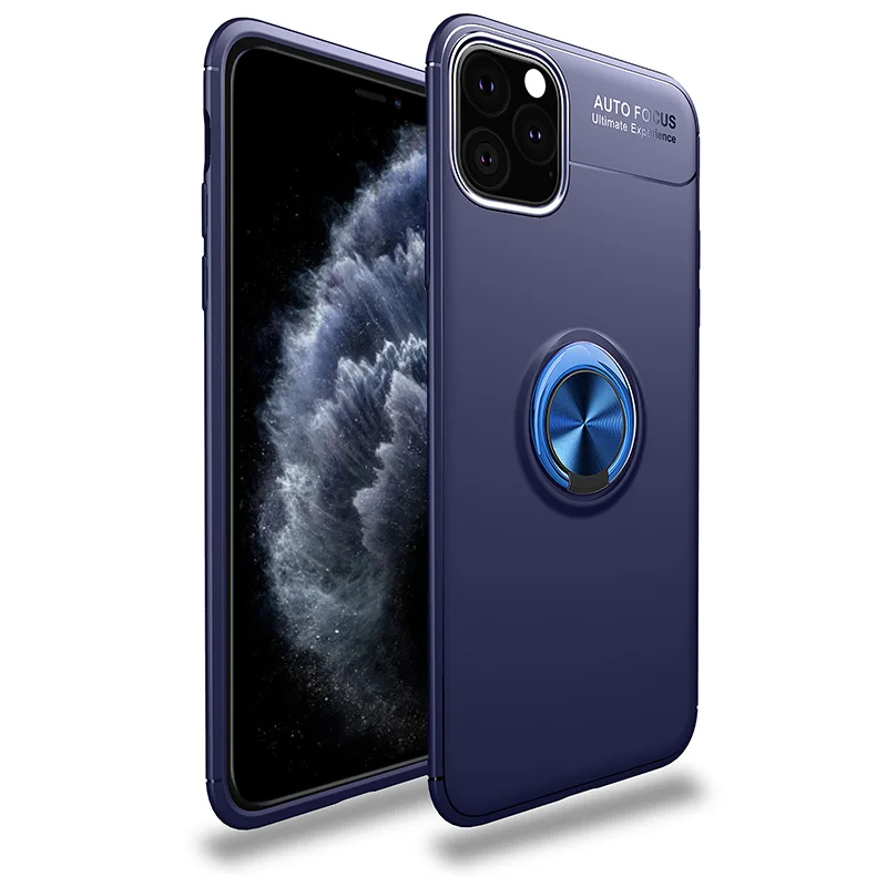 Blue Blue Coque силиконовый чехол для iPhone 11 Pro XS Max X XR 8 7 6 6S Plus 5 5S SE держатель с магнитным креплением автомобильная подставка для стенда Capa - Цвет: Blue Blue