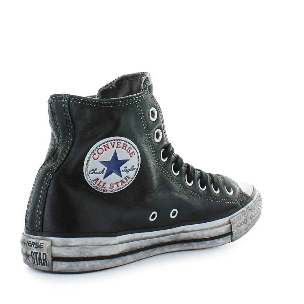 Converse All Star черный кожаный Для мужчин тапки |