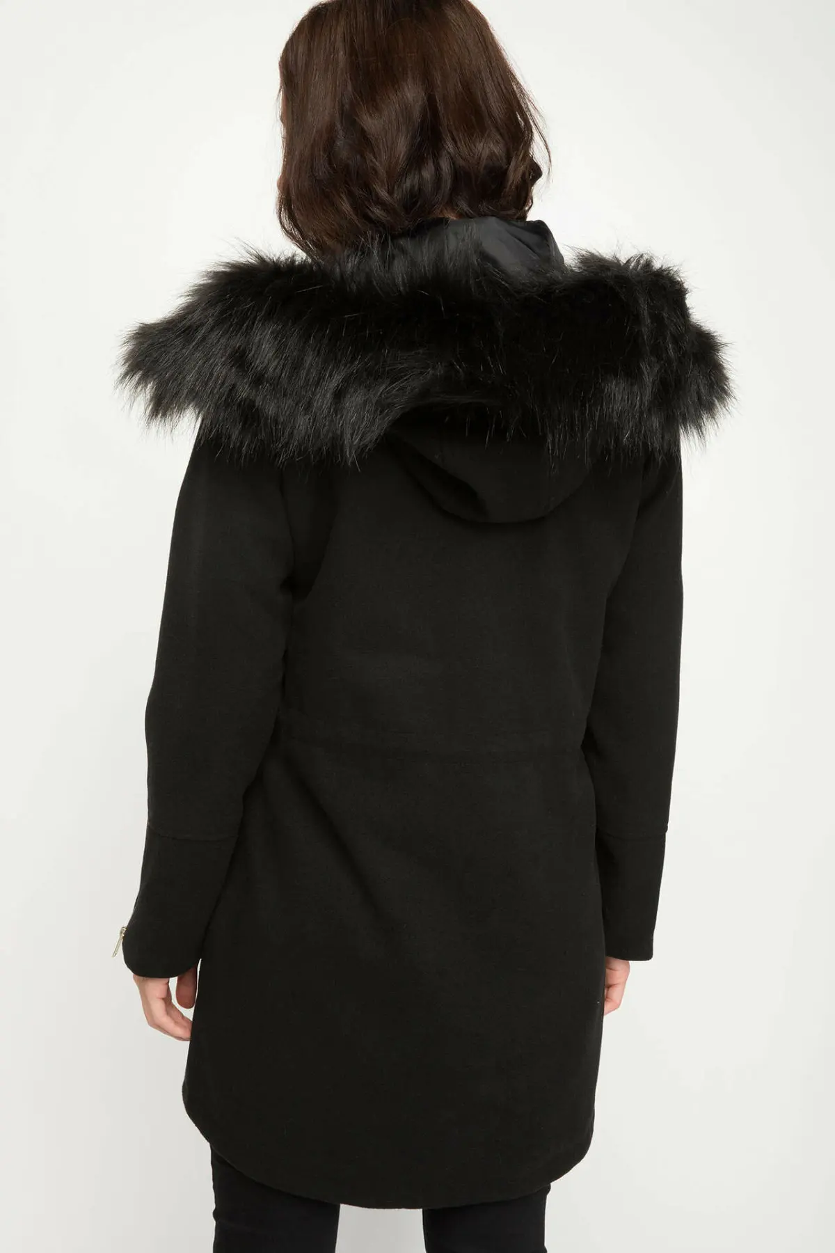 DeFacto Женские однотонные толстовки на молнии хлопковая куртка с карманом