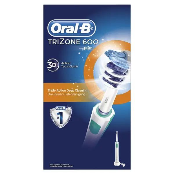 Электрическая зубная щетка Oral-B TriZone 600 Pro белый зеленый | Красота и здоровье