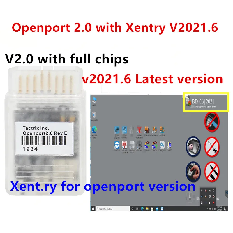2021 Tactrix инструмент для настройки чипа ECU с открытым портом 2 0 Mercedes USB Xentry V2021.6
