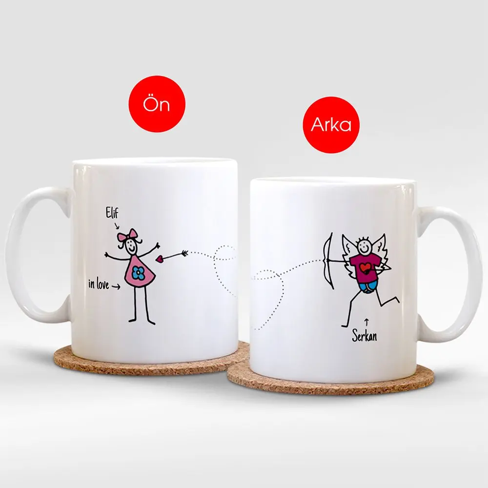 

Personalized Is In Love White Mug Cup