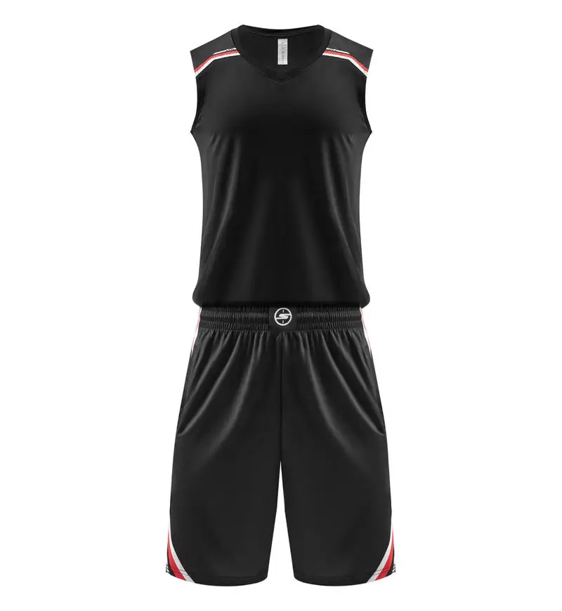 

L LQ2026-3 Custom black Men Basketball Jersey Sets Tracksuits Breathable Men Basketball Uniforms Youth Sports Clothi