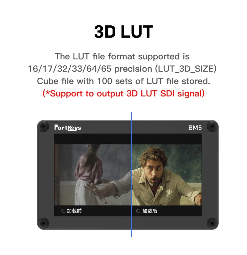 Portkeys BM5 3G-SDI/HDMI вход 2000nit сенсорный экран 3D-LUT алюминиевый корпус на камере DSLR монитор с кабелем управления