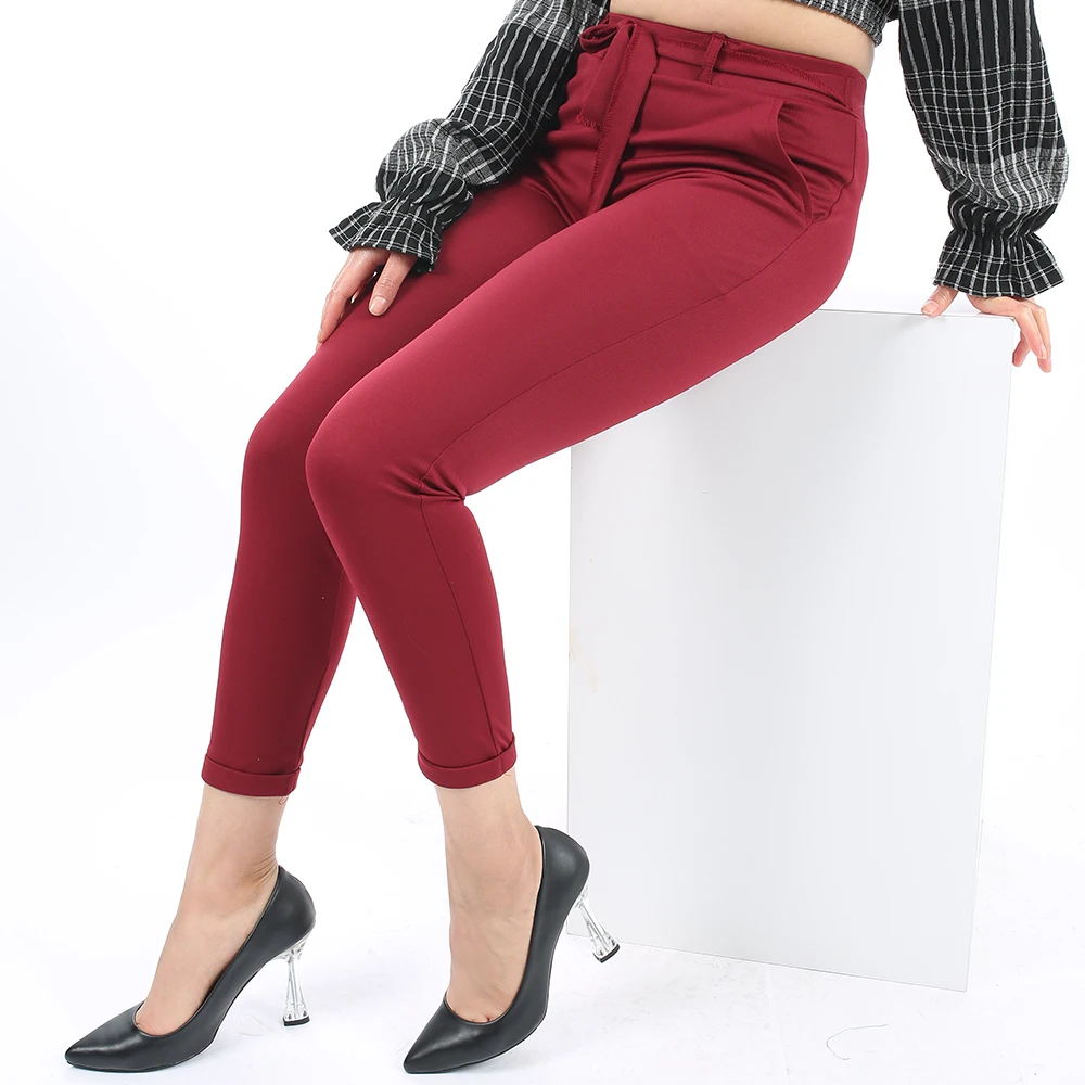 

Pants Female Women Leggings Straight Casual Sports Black Pants Summer Work Daily Solid 2021 Fashion Trousers Slim Fit Stretchy