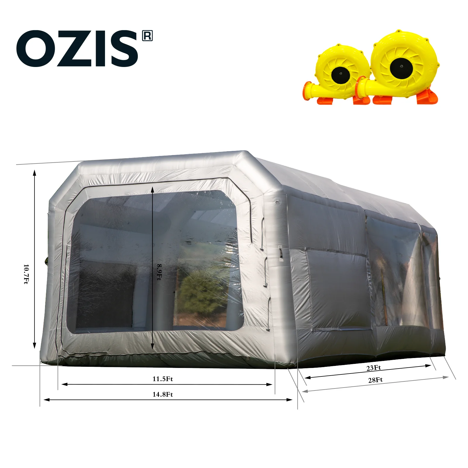 OZIS 2021 новая Мобильная мастерская воздушная герметичная надувная палатка для