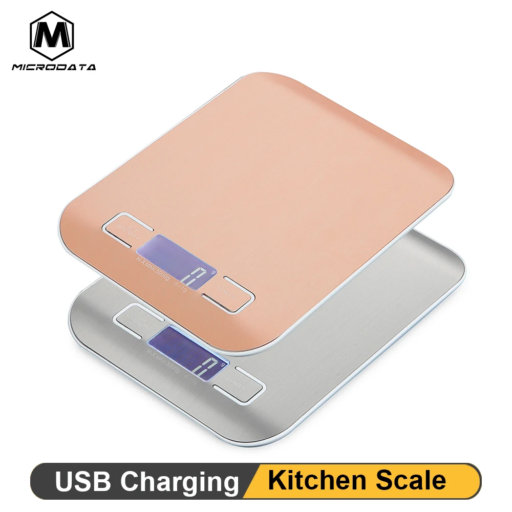 Кухонные весы MicroData измерительный прибор из нержавеющей стали 5 кг/1 г для
