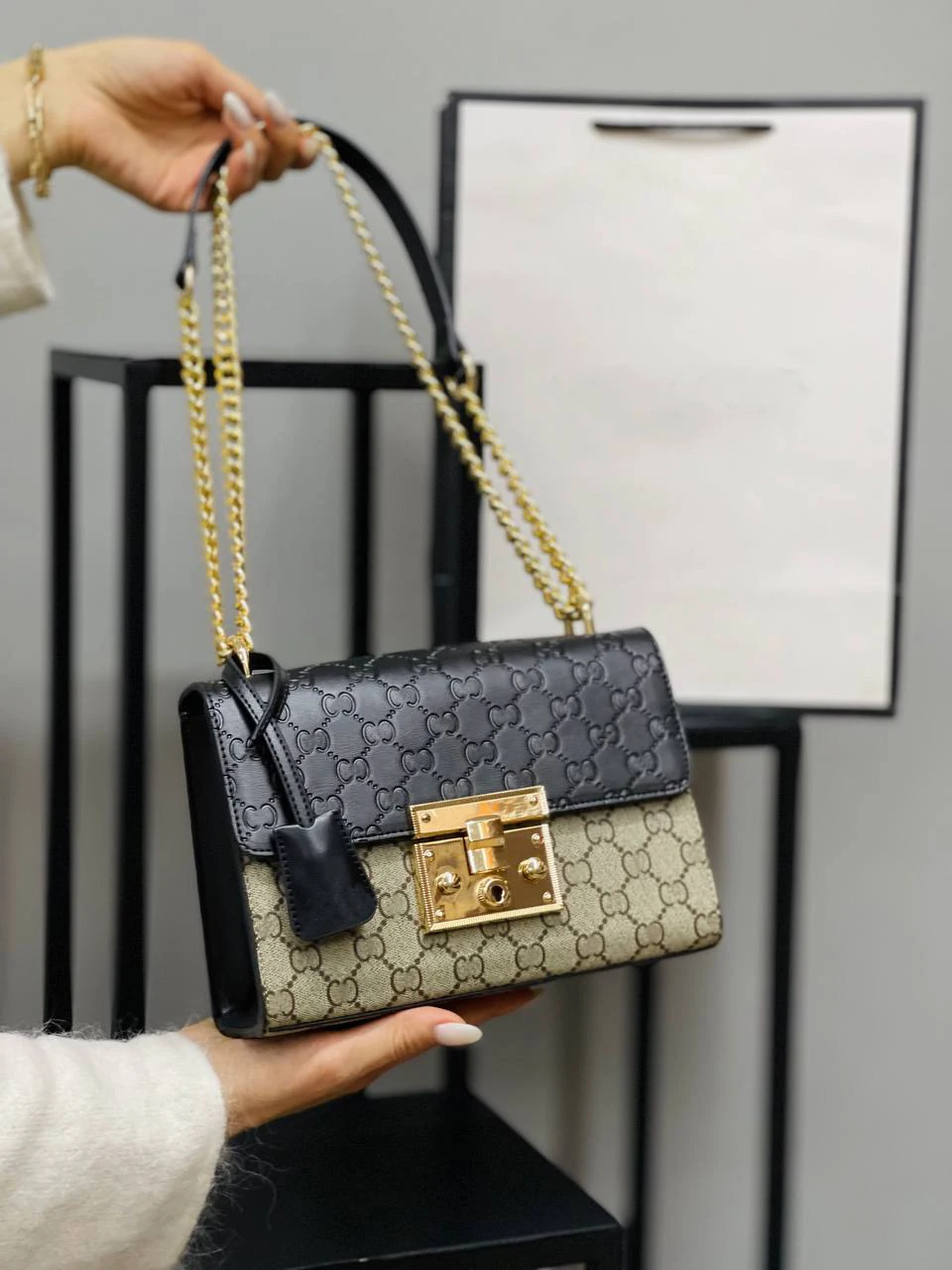 

G Model Retro Series AAA Quality Famous Brand Designer Ladies Handle Bag New Season Fashion Trend Handbag