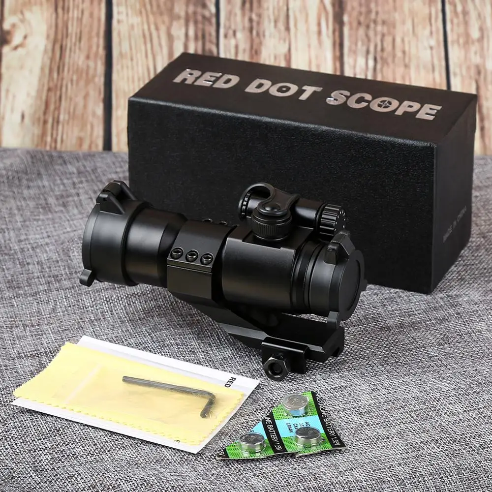 

1 x 32mm Tactical Red/Green Dot Sight Rifle M2 Scope Picatinny Weaver Rail Mount