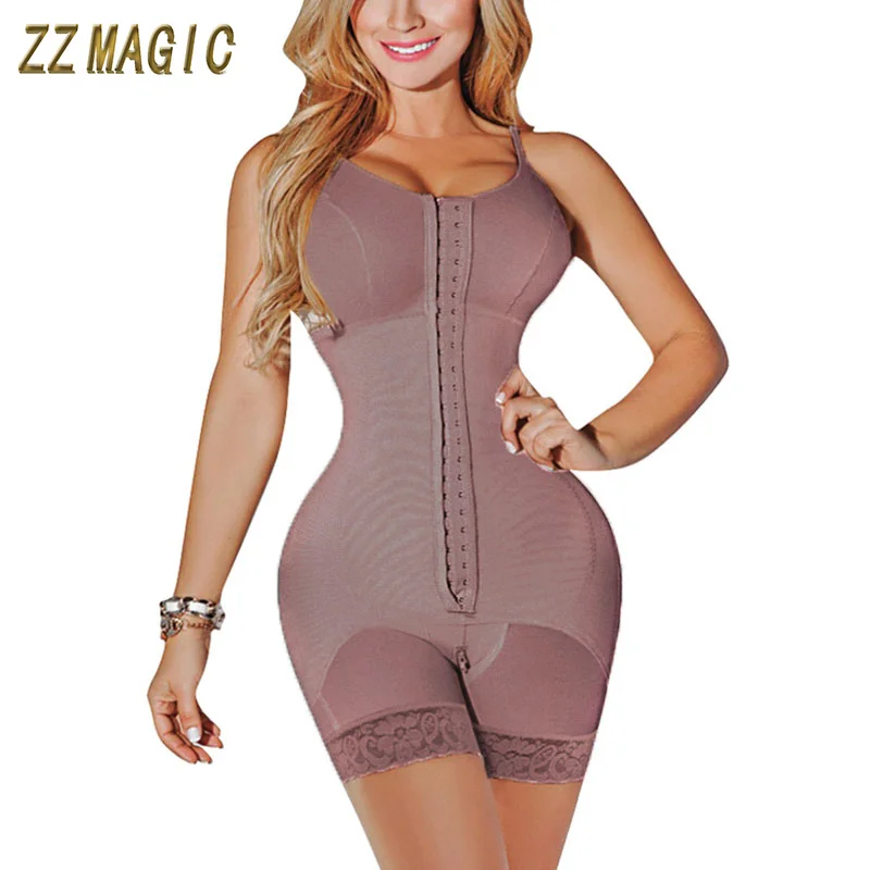 Women Compression Garment With Thin Straps Hook Closure Slimming Shapewear Corset Waist Trainer Skims Kim Kardashian