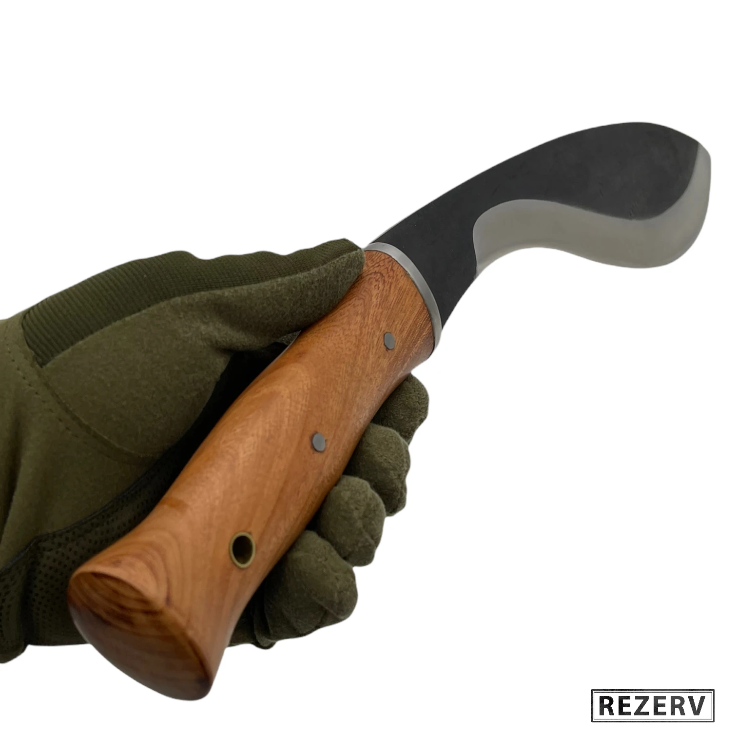 Machete Kukri &quotNepal&quot tourist steel 420 blade Black handle wood nylon case (vitaz b309-33) |