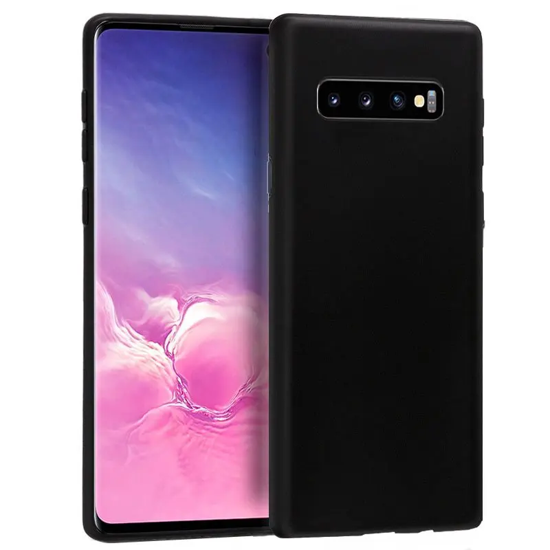 Силиконовый чехол samsung G973 Galaxy S10 (черный мягкий анти | Мобильные телефоны и