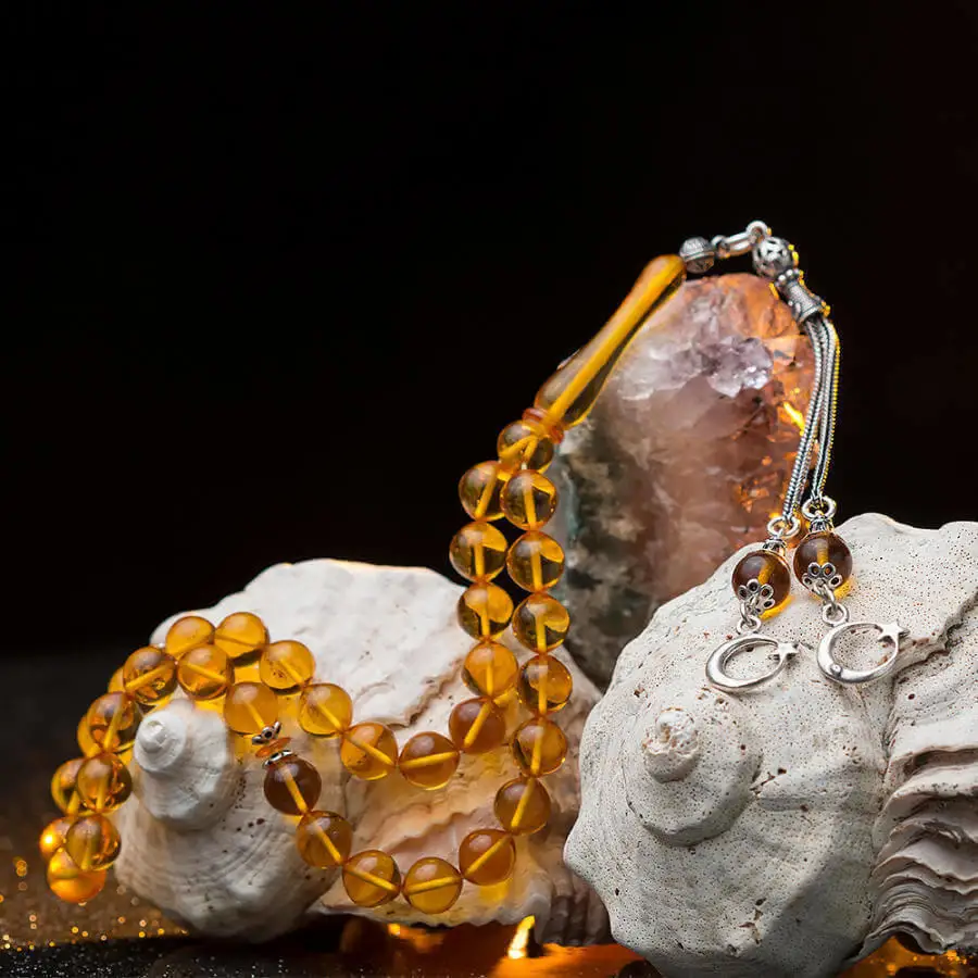 

Желтые бусины Starling, ограненные янтарным розам (Tasbih), модные турецкие высококачественные ручной работы Jawelery