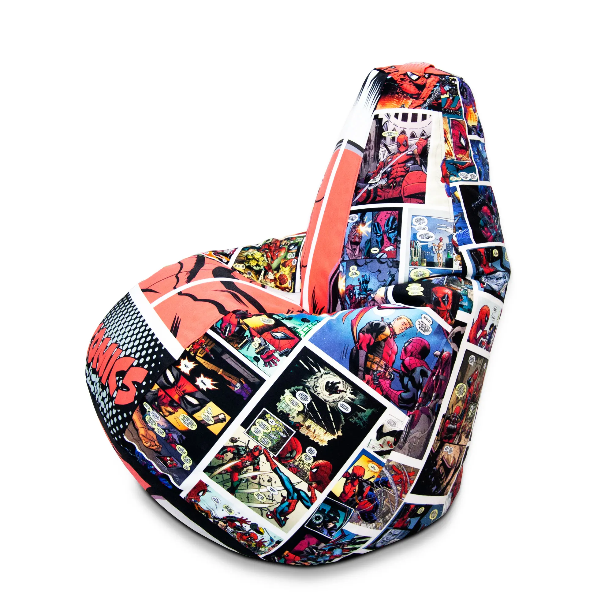 Кресло мешок груша велюр бескаркасный детский пуф пуфик подарок детям 23 февраля