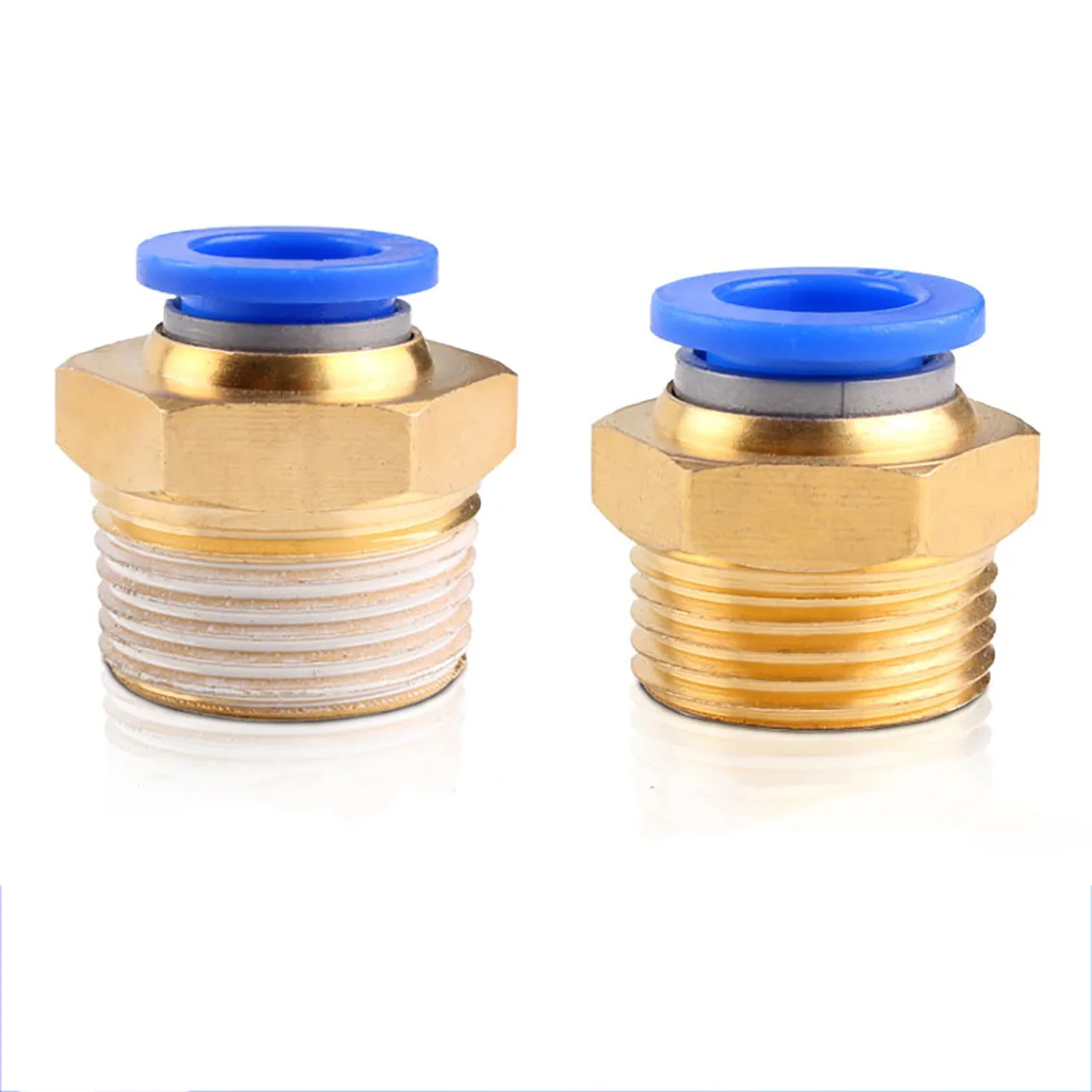 

1Pc Brass 1/4",3/8",3/4” BSPT Male Thread Pneumatic Quick Connector Pipe Converter Joint 8,10,12,14,16mm Hose Tube Quick Fitting