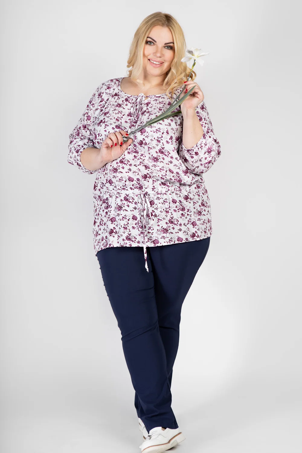 Туника удлиненная больших размеров для полных plus size домашняя вечерняя