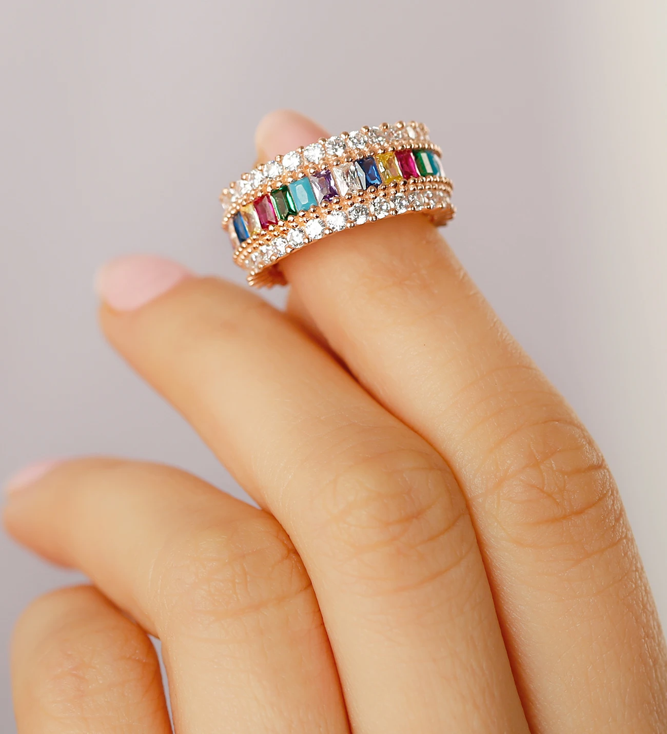 

925 sterling silver gold-plated gear ceramic rotating ring women fashion personality luxury brand party gift jewelry Zircon Ston