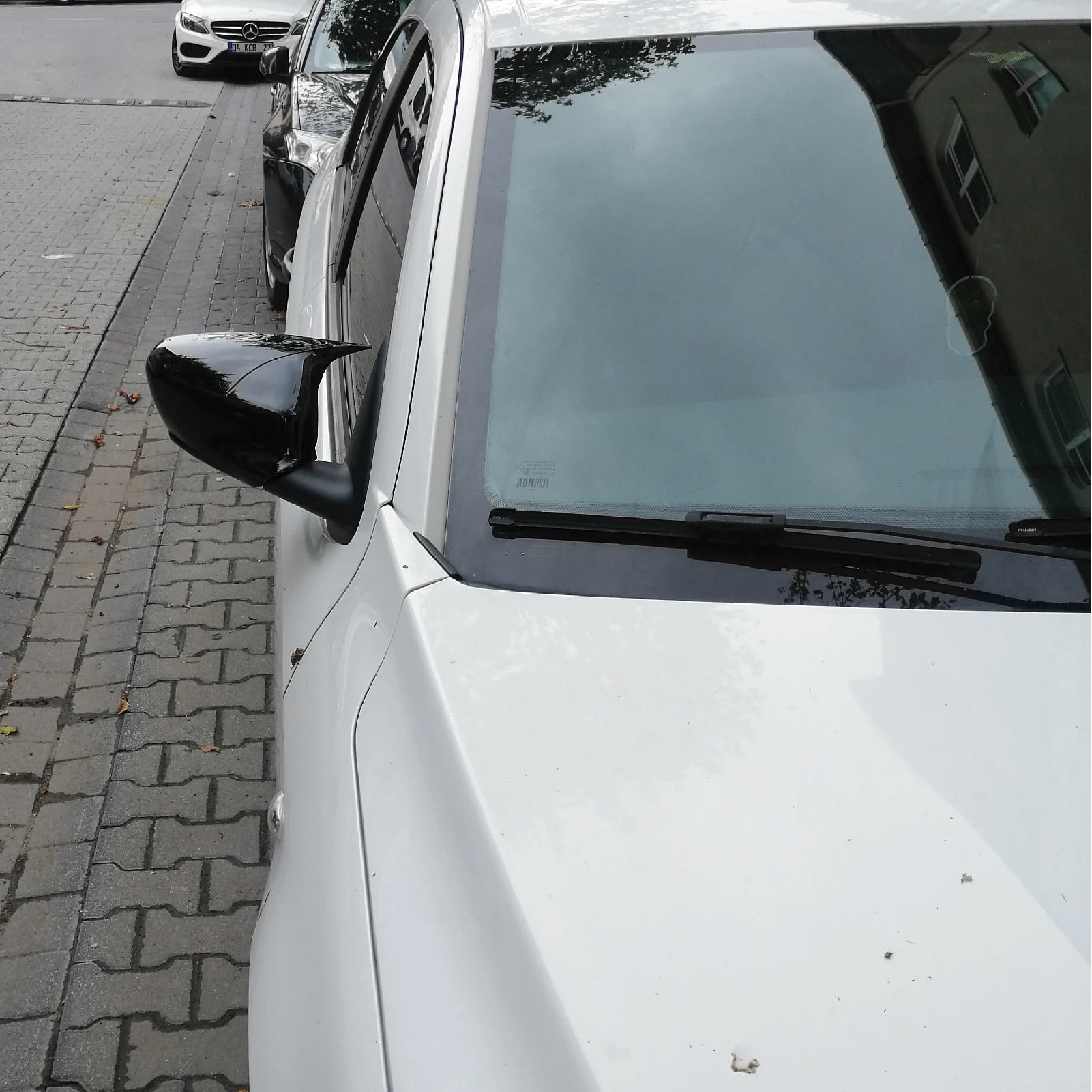 

Накладка на зеркала M стиль C Elysee Зеркальный чехол в стиле летучей мыши для Citroen C-Elysee, глянцевый черный, зеркальный чехол Elysee с Бэтменом, черно...