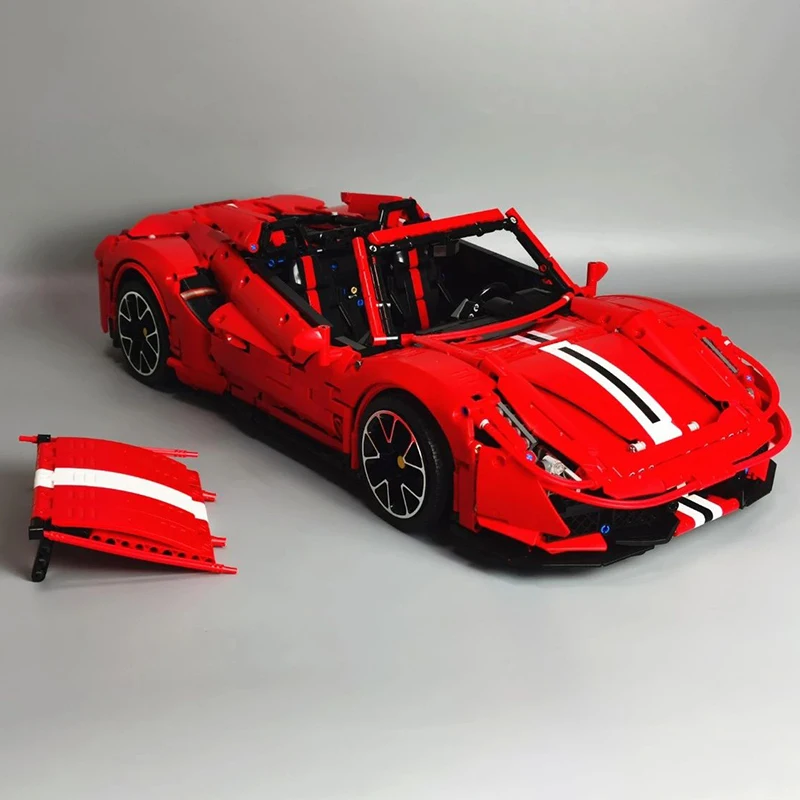 Новинка суперспортивный автомобиль MOC модель 488 1:8 набор кирпичей