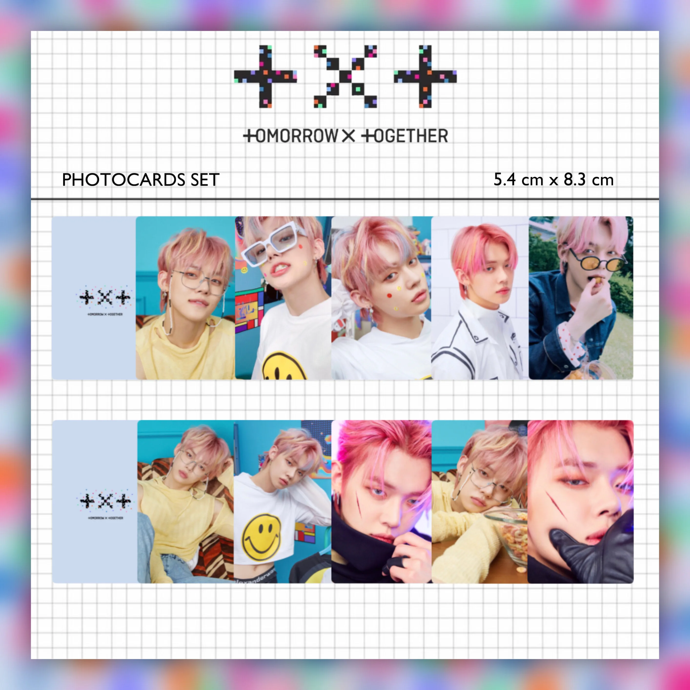 10 шт/комплект Карты Tomorrow x Together TXT двусторонние для коллекции |