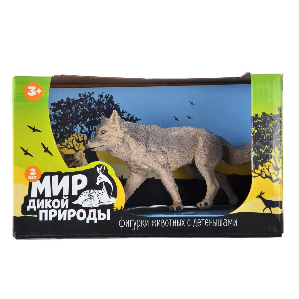 ИГРОЛЕНД ФИГУРКИ ЖИВОТНЫХ &quotМИР ДИКОЙ ПРИРОДЫ&quot 2 ШТ. ПЛАСТИК 15Х9Х9 СМ 8