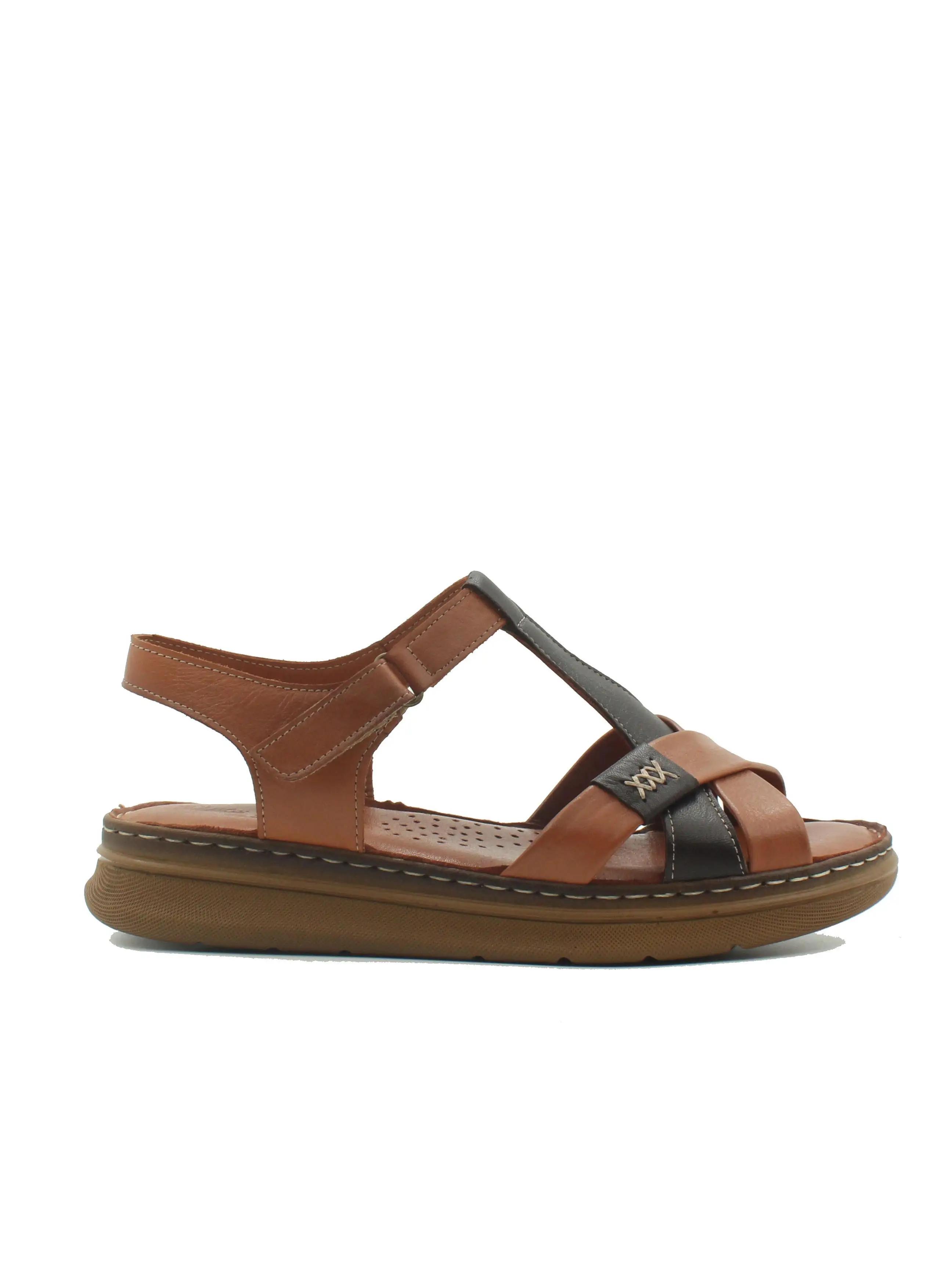 

Женская обувь из натуральной кожи в стиле ямана, коллекция 2021 г., коричневые женские сандалии, летняя обувь, модели женской обуви