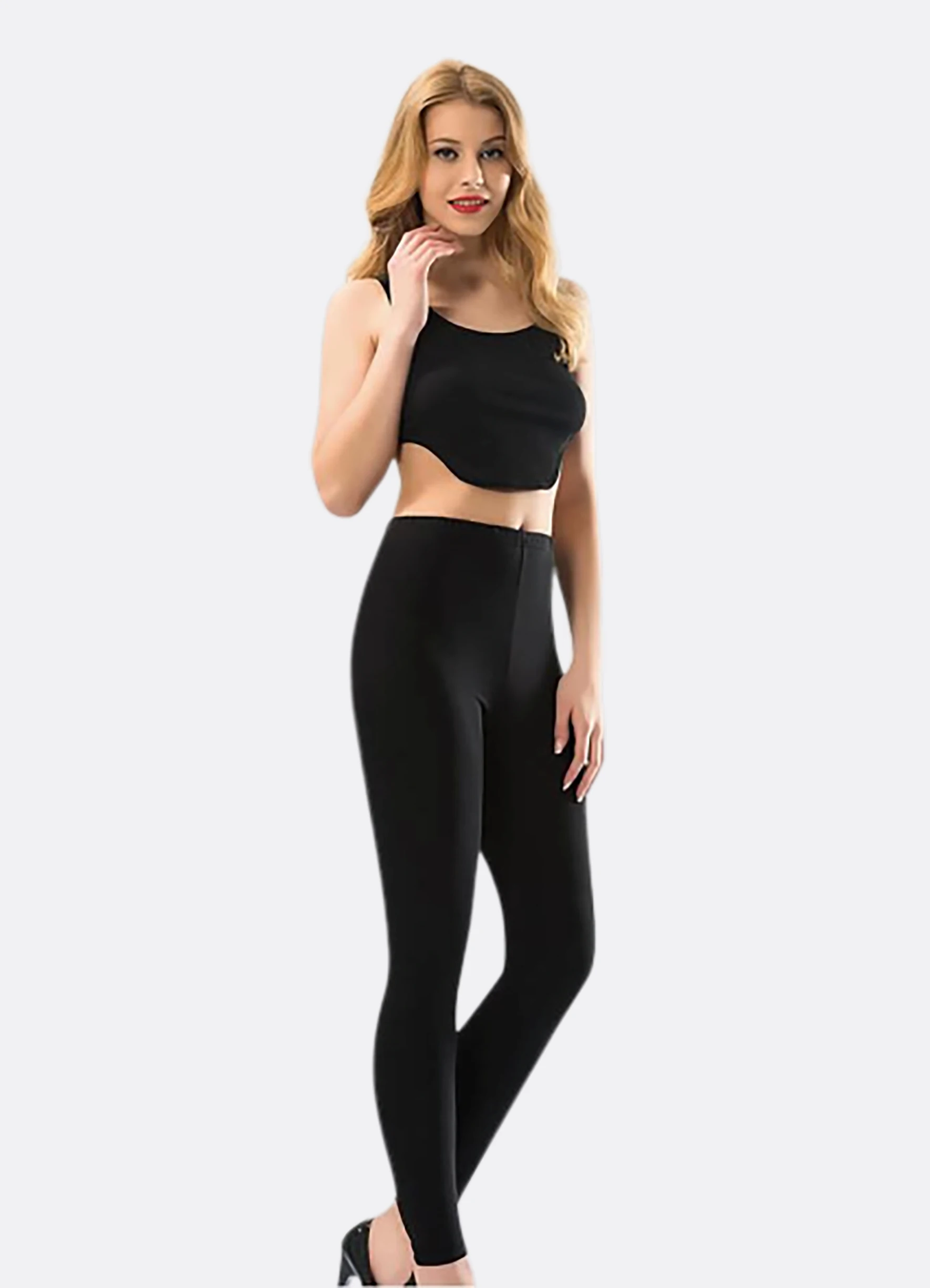 

Women Leggings High Waist Fitness Clothing Black-White Comfortable Sport Tights Elastic Pants Stretch Gym Tights Size S-M-L-XL