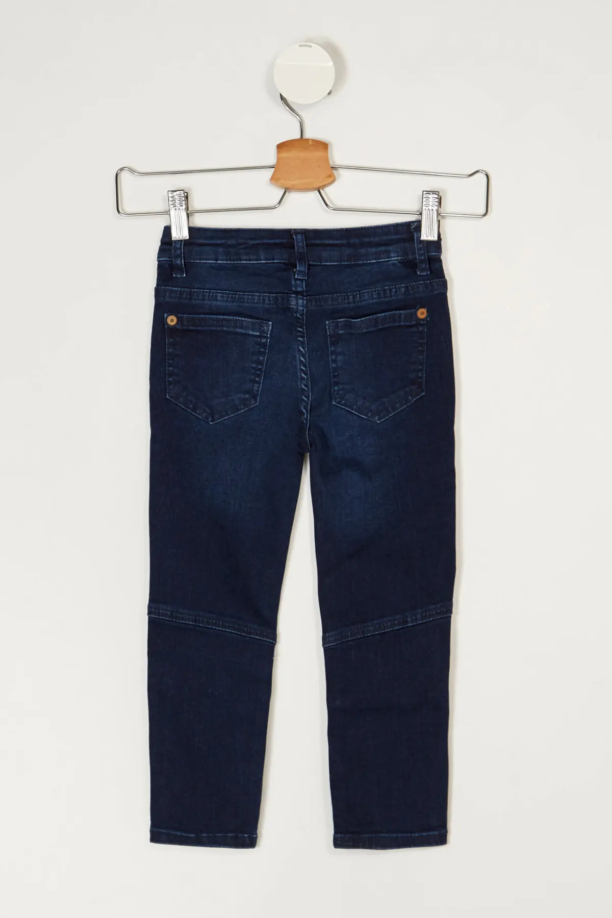 DeFacto синие джинсовые брюки для мальчиков модные прямые штаны на молнии Детские
