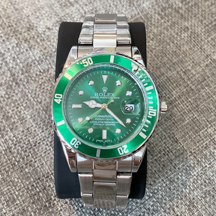 Мужские часы из нержавеющей стали Кварцевые наручные часы|Кварцевые мужские