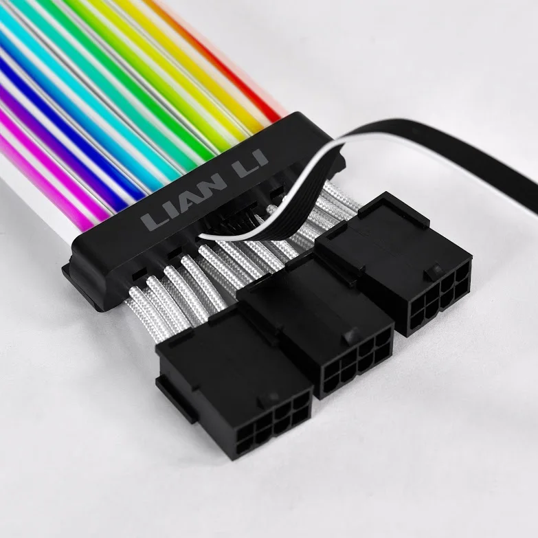 Lian-Li STRIMER PLUS TRIPLE 8 PIN Addressable RGB Power Extension Cable White Braided Version | Компьютеры и офис