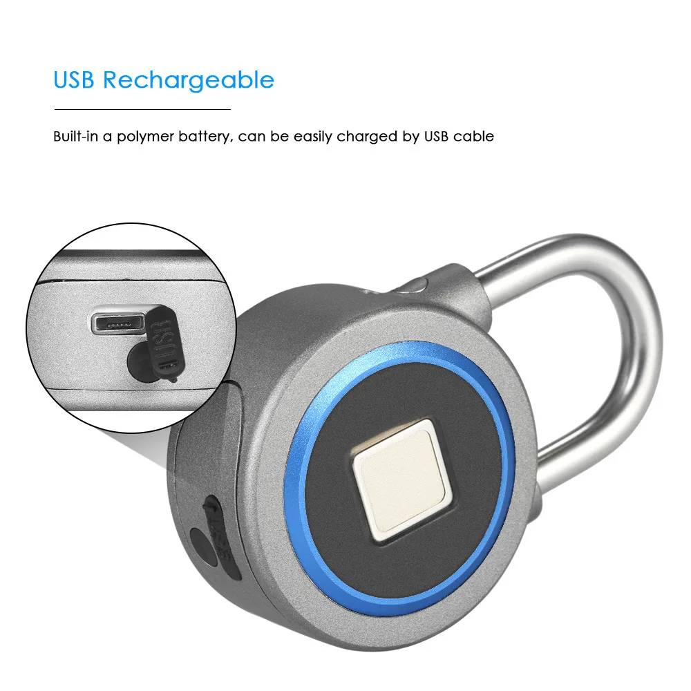 Дверной замок HONTUSEC с Bluetooth и сканером отпечатков пальцев IP65 Водонепроницаемый