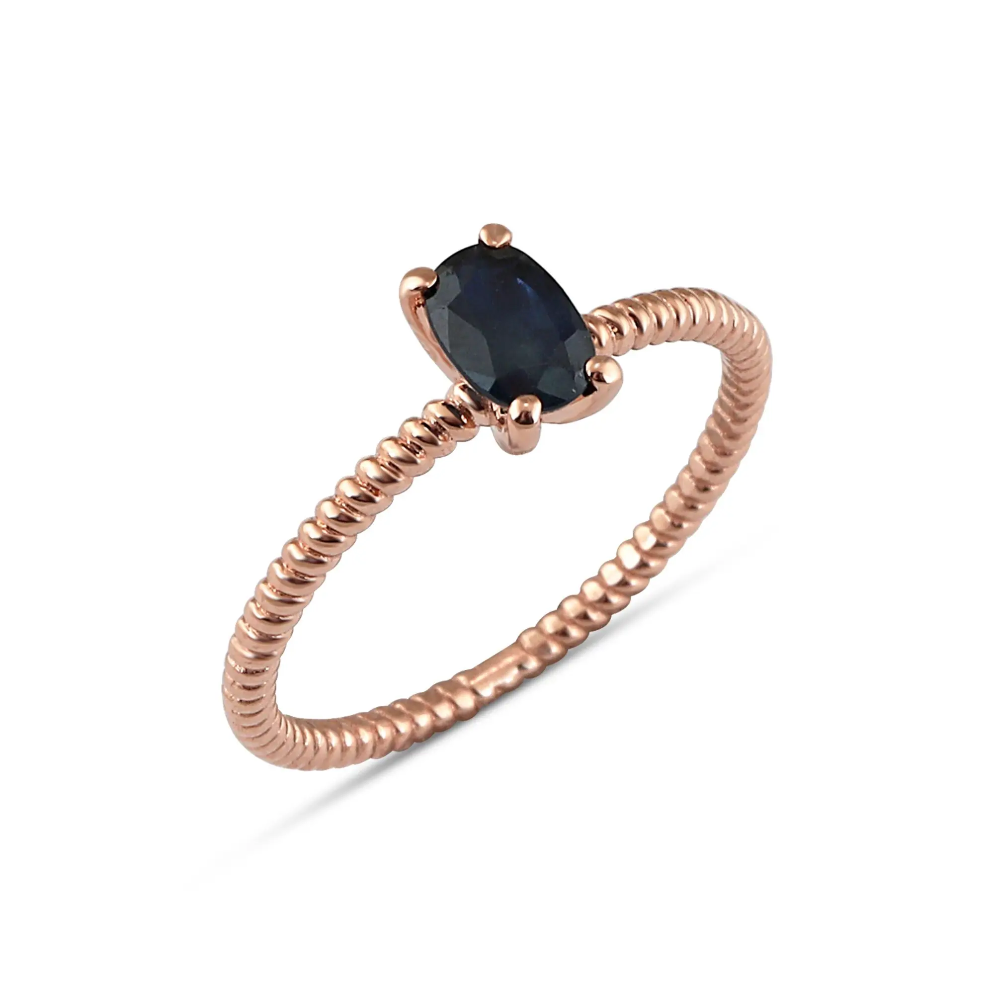 

Sapphire Stone Gold Ring - 14K Gold - 0.50 Carat Sapphire - No Diamond * Special Days * For gift * For Darlings * the Marriage Proposal *