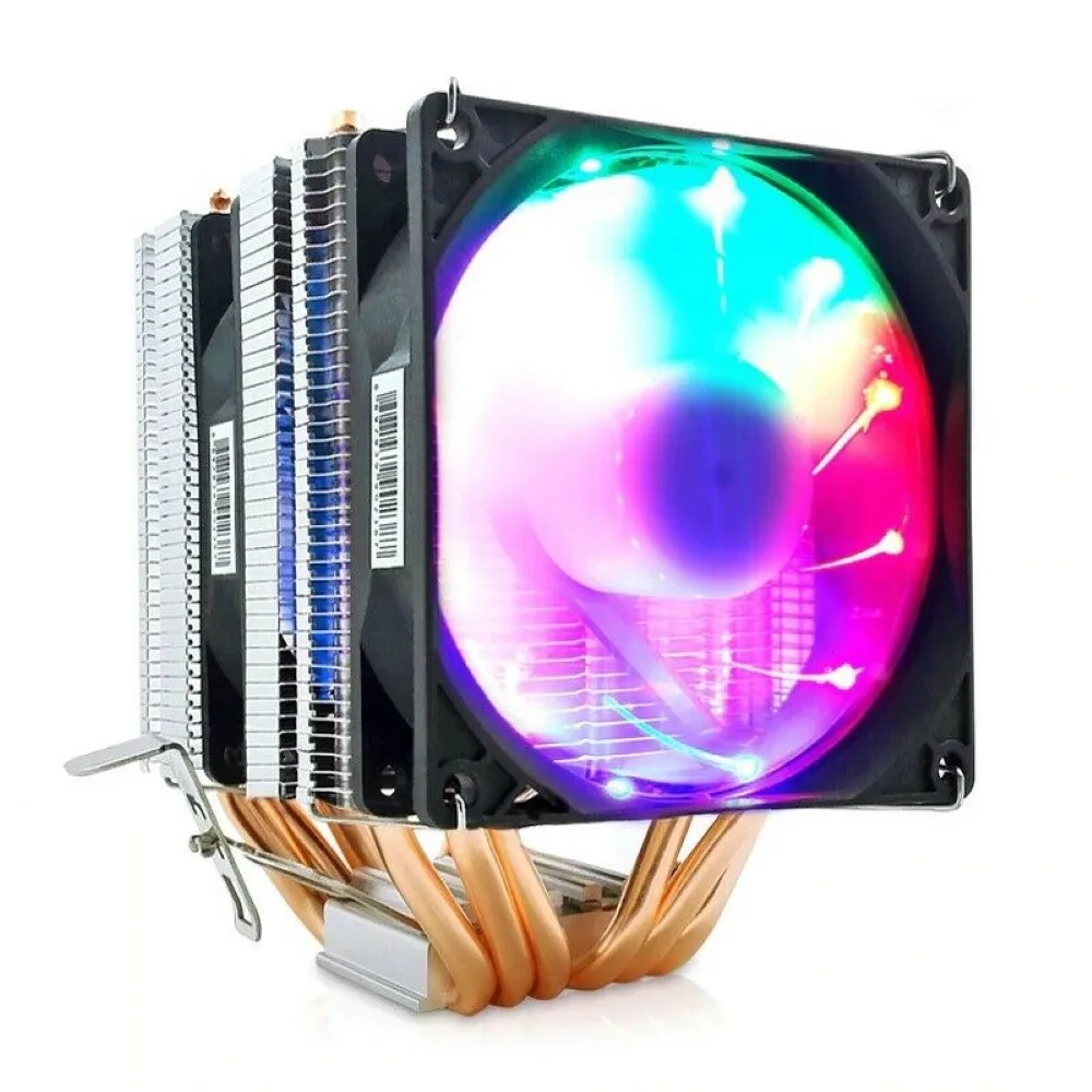 Кулер SNOWMAN для ЦП кулер с 6 тепловыми трубками 4 контакта ШИМ RGB ПК тихий Intel LGA 2011 775
