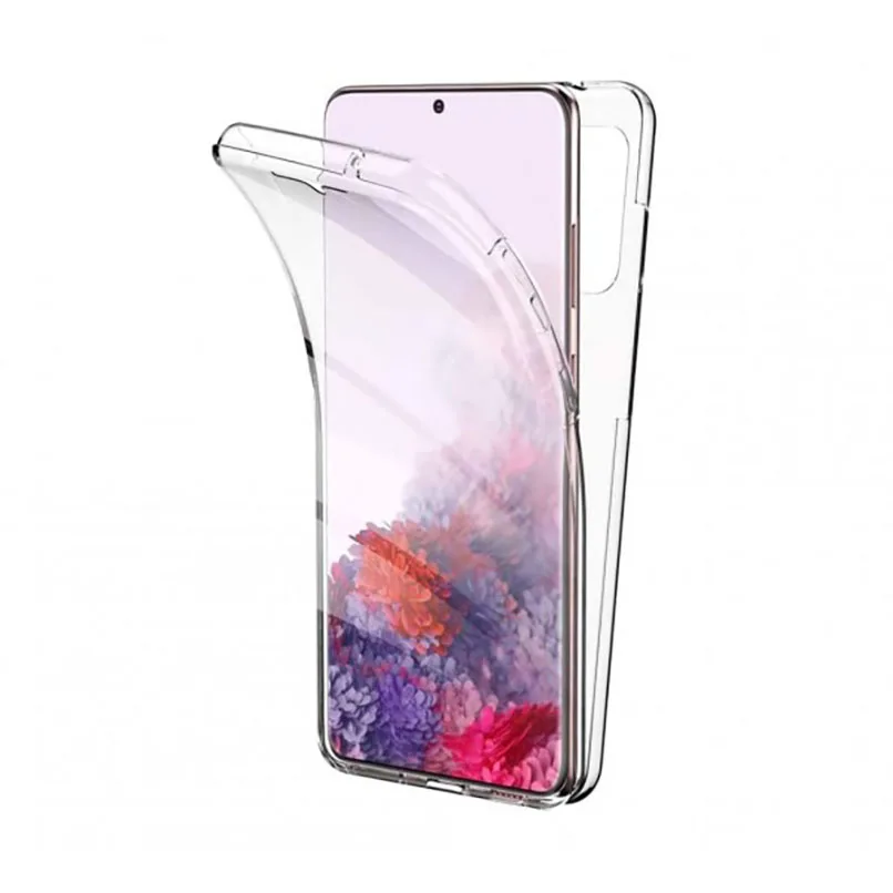 360 ° case for SAMSUNG GALAXY S20 FE front + back full transparent double sided case