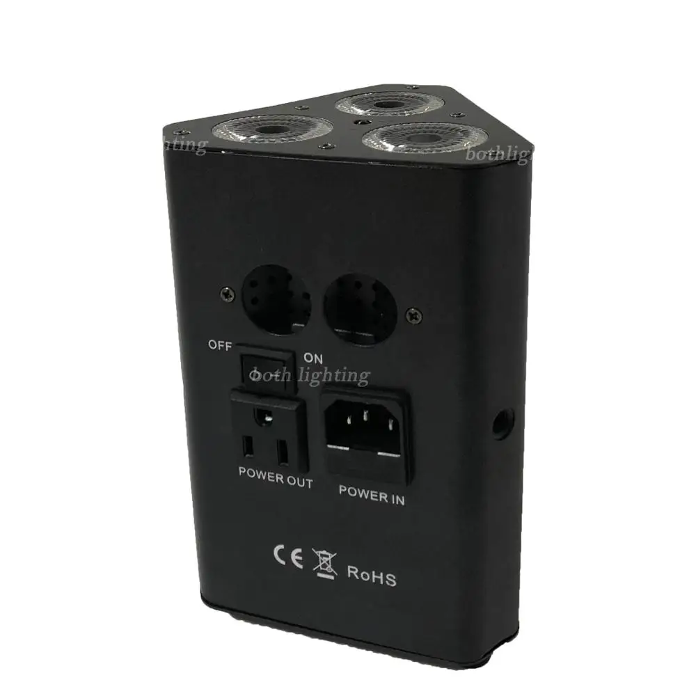 DJ Клин литиевая батарея мощность 3X18w RGBWA УФ беспроводной DMX шестигранный цветной