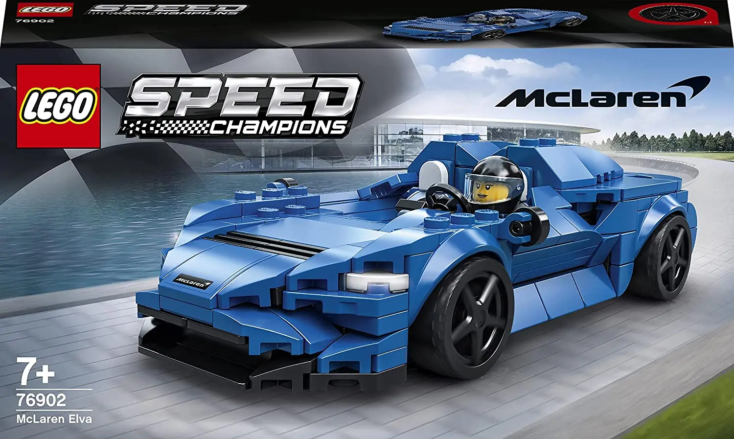 LEGO 76902 скоростные чемпионы McLaren Elva гоночный автомобиль игрушка для детей 7 + лет