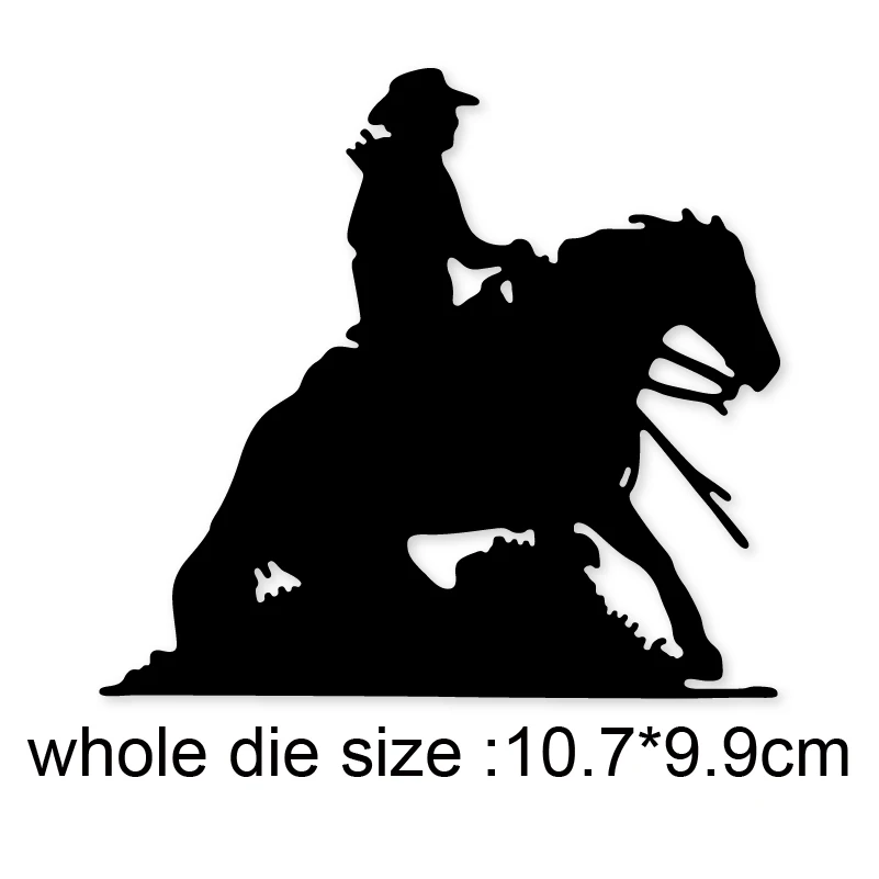 2020 металлический Трафаретный вырубной штамп Дачная жизнь две лошади сшитые DIY