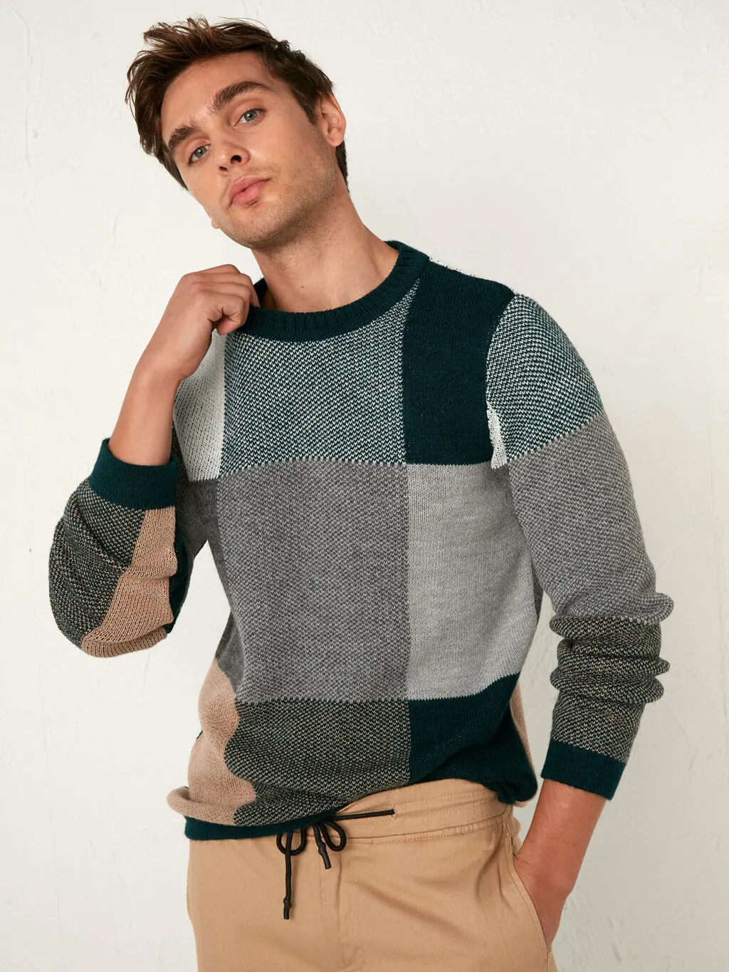 

Casual Men's Sweater O-Neck Striped Slim Fit Knittwear 2020 Autumn Mens Sweaters Pullovers Pullover Men Pull Homme M-3XL свитшот
