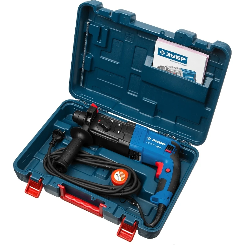 Перфоратор SDS plus ЗУБР Профессионал ЗП 24 750 К реверс горизонтальный 2.6 Дж 0 1100 об/мин