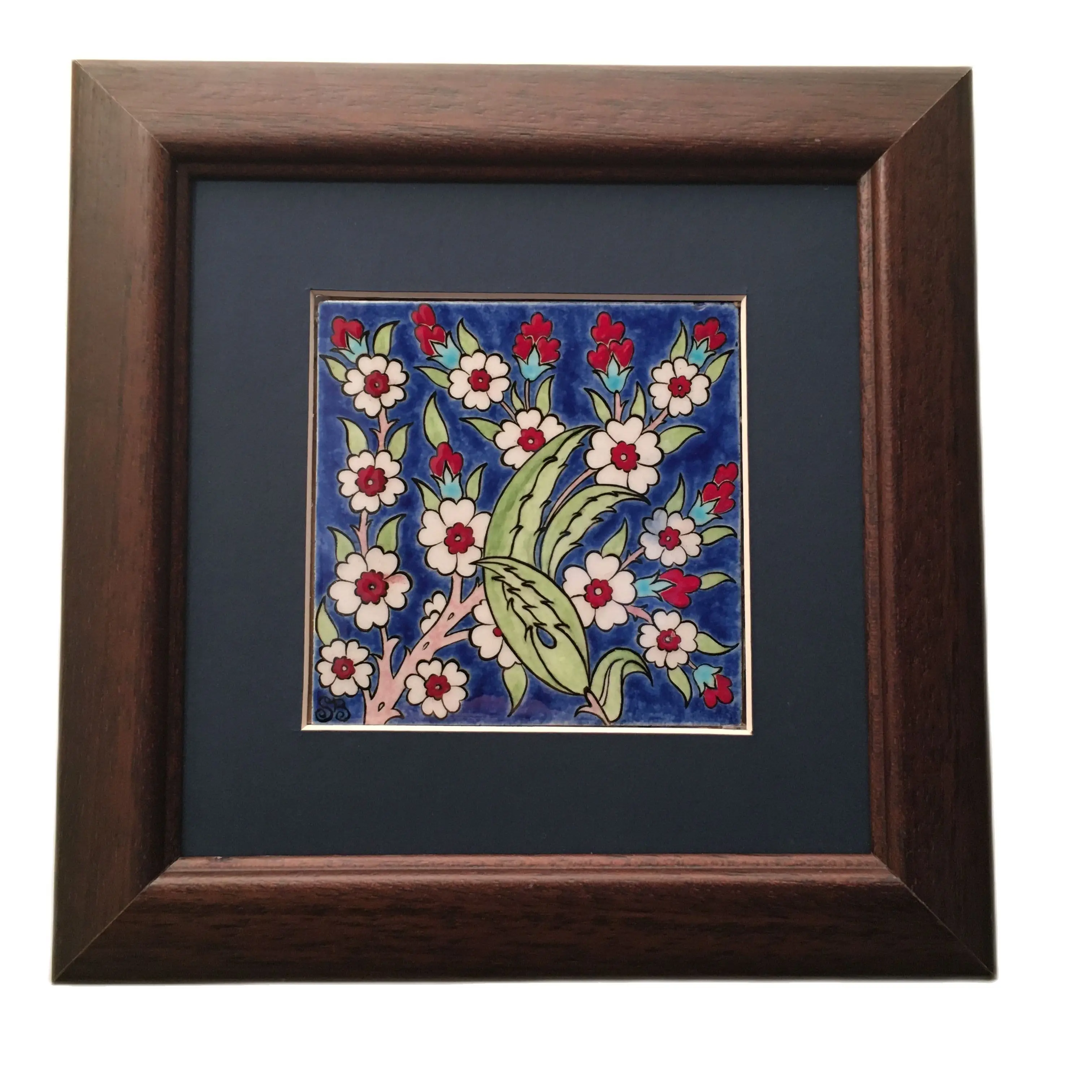 

Tile art painting traditional picture wall decor hand made in Turkey