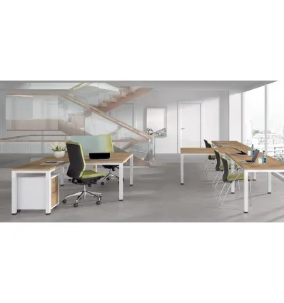 Настольная Офисная Серия хром/белый| |