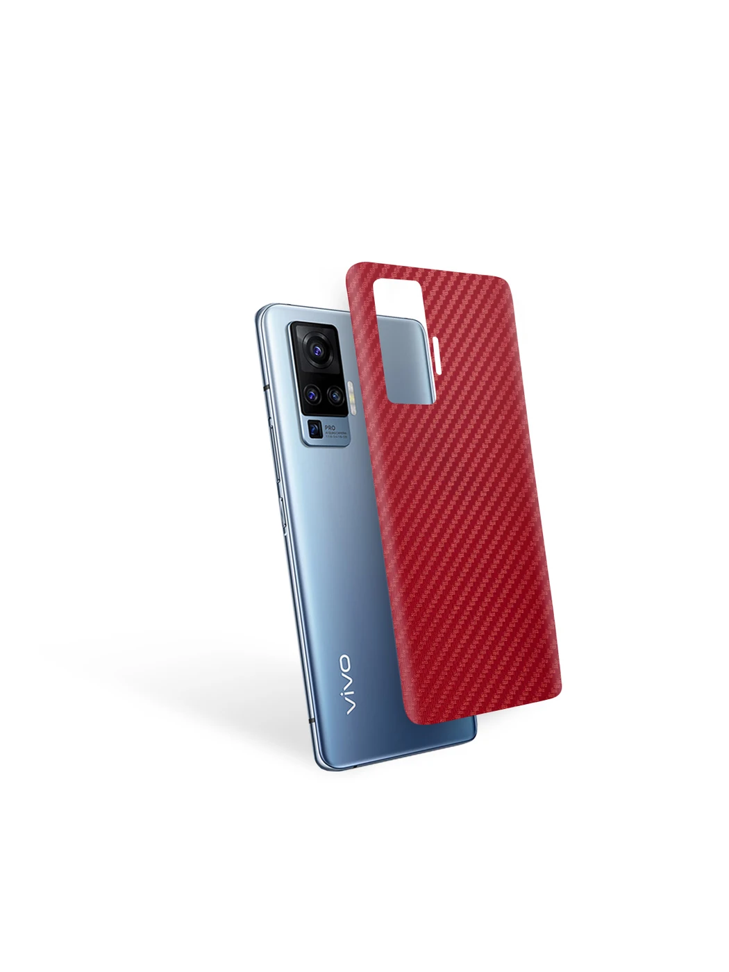 Пленка защитная MOCOLL для задней панели VIVO Y97 карбон красный | Электроника