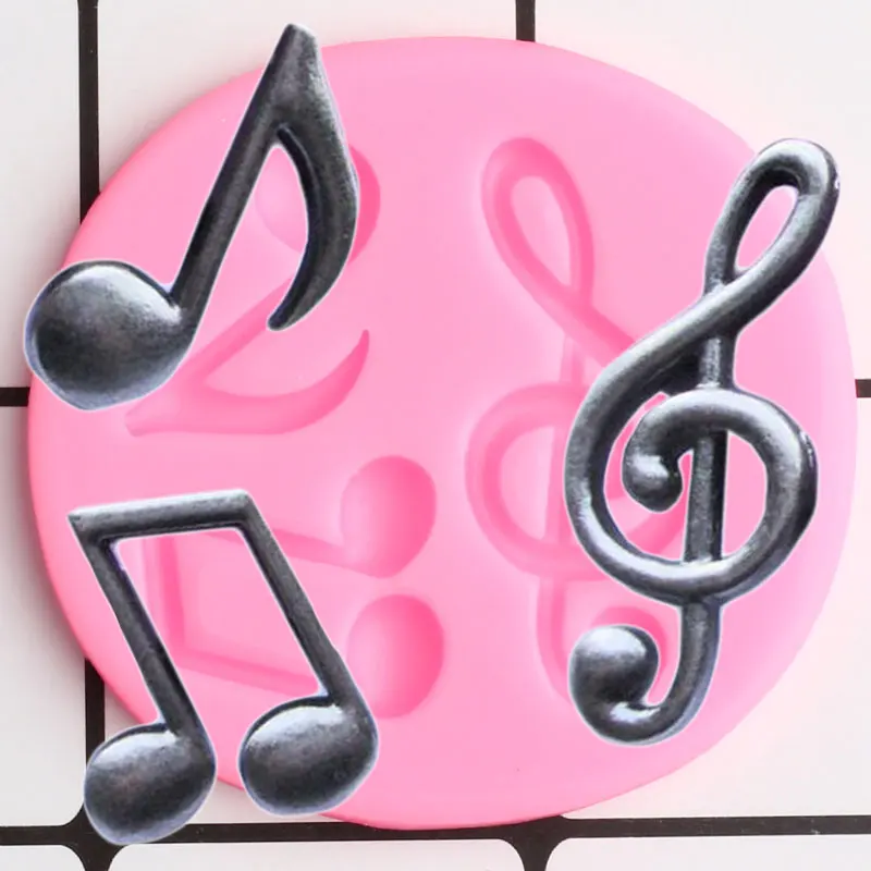 

Musical Note Cake Border Silicone Mold Cupcake Topper Fondant Cake Decorating Tools Polymer Clay Candy Chocolate Gumpaste Mould